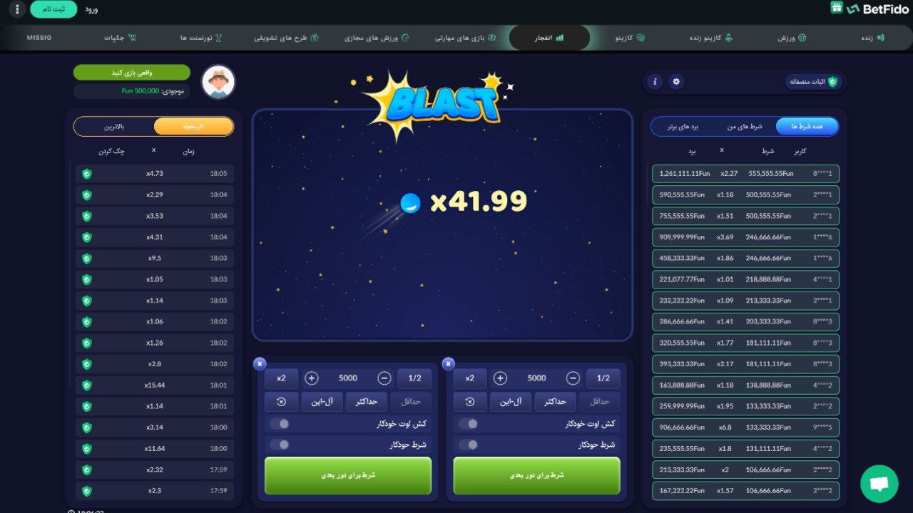 بررسی انفج بت فیدو