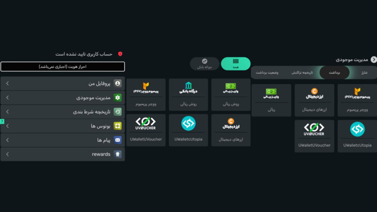 استفاده از حساب دلاری BetFido