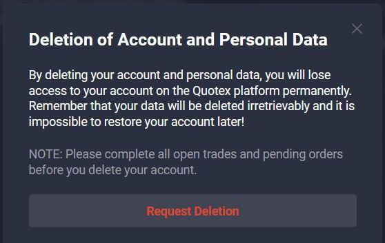 مراحل حذف اکانت در سایت BetFido
